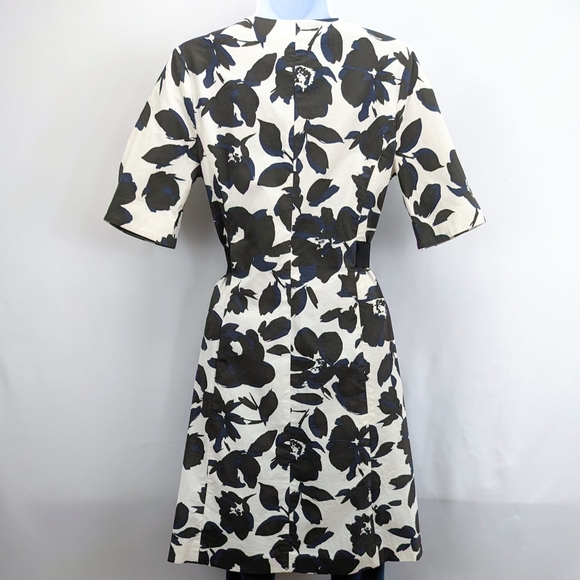 Size XS (2) Simply Vera Wang White Black Floral Formal Retro Blazer Jacket Coat - Picture 11 of 16